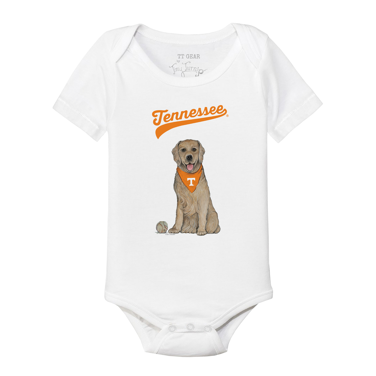 Tennessee Volunteers Golden Retriever Short Sleeve Snapper