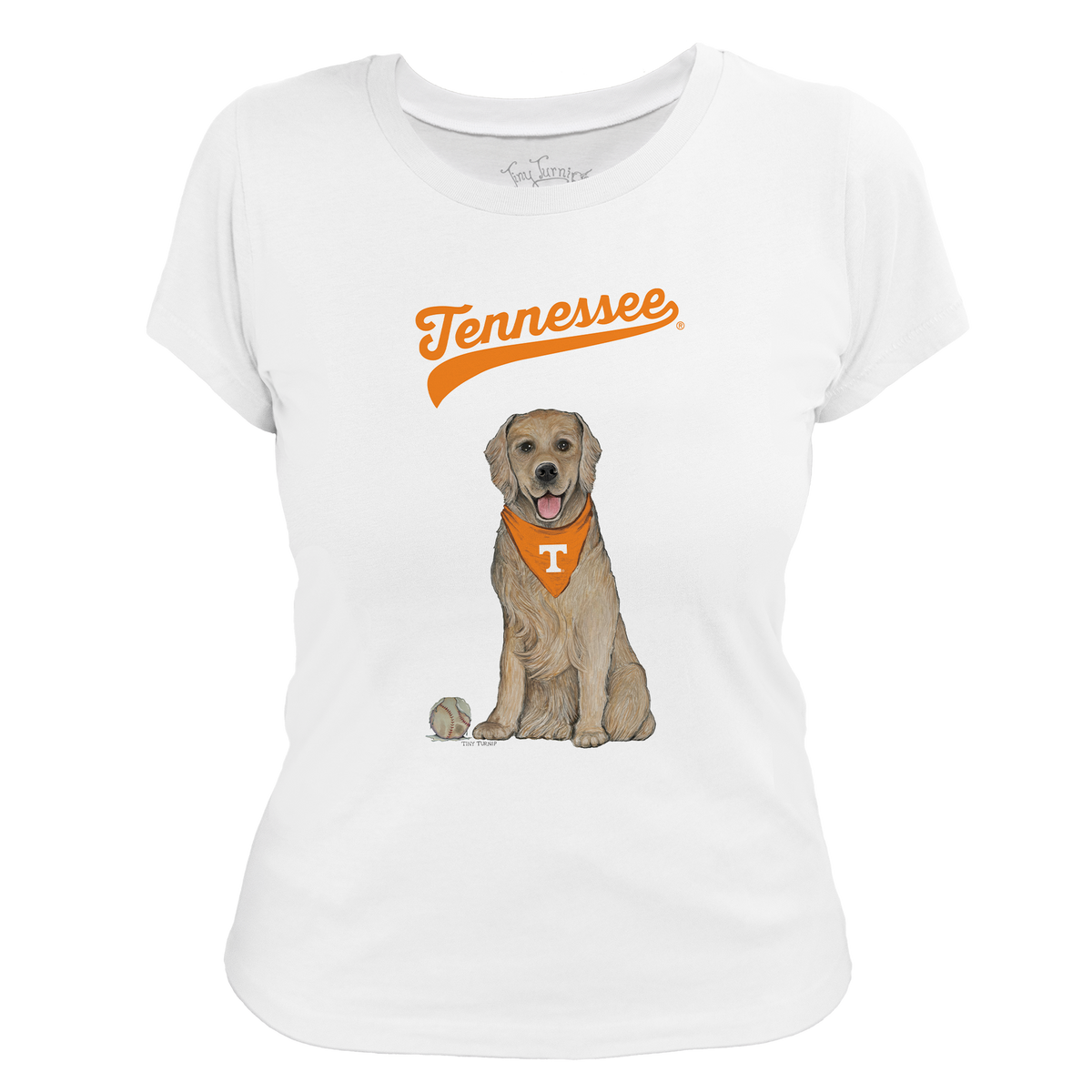 Tennessee Volunteers Golden Retriever Women's Tee Shirt