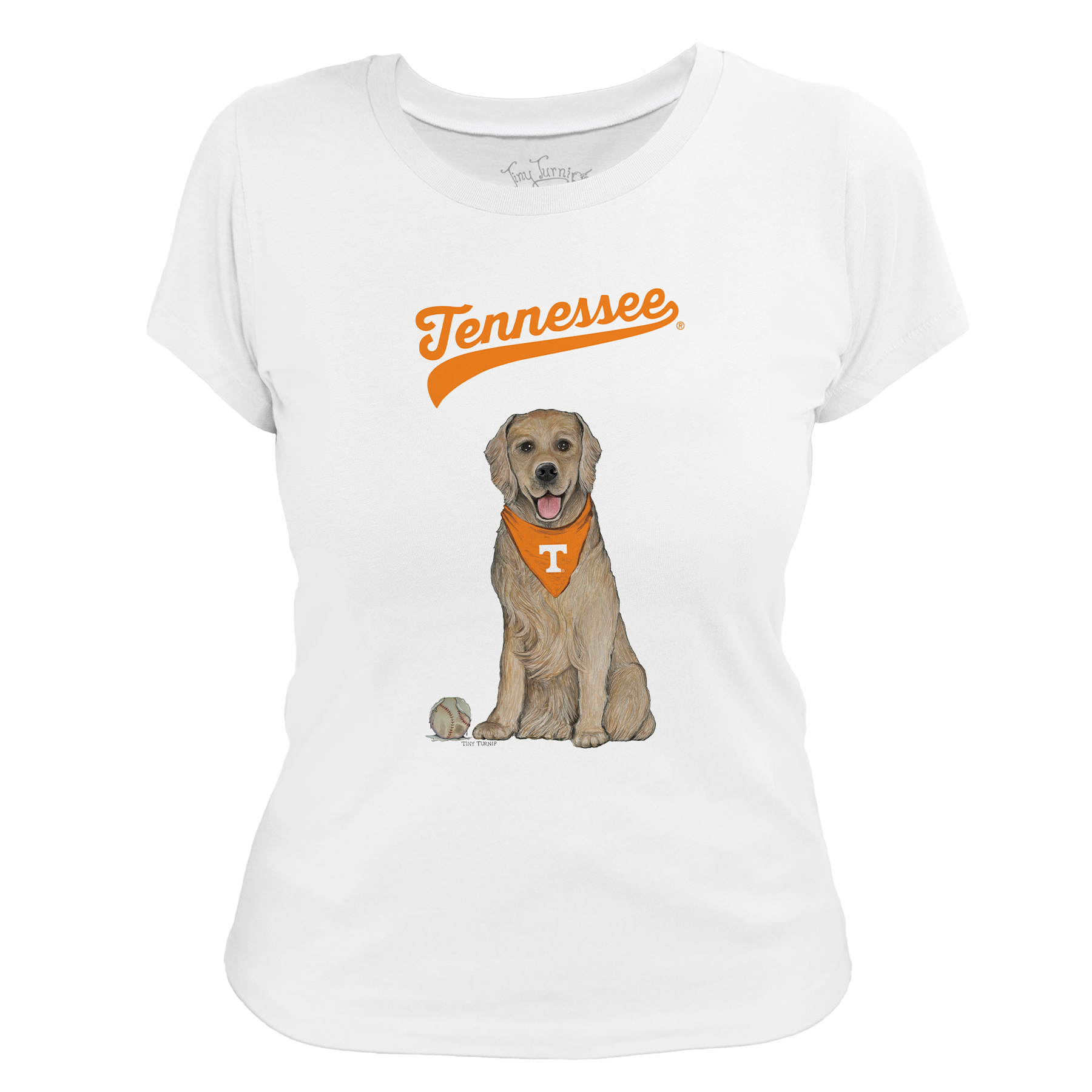 University of Tennessee Volunteers Golden Retriever Women's Tee Shirt