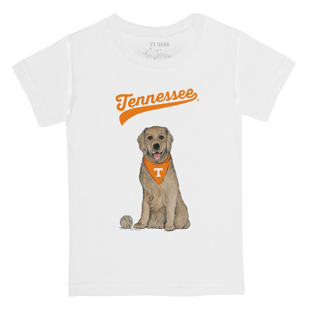 Tennessee Volunteers Golden Retriever Kid's Tee Shirt