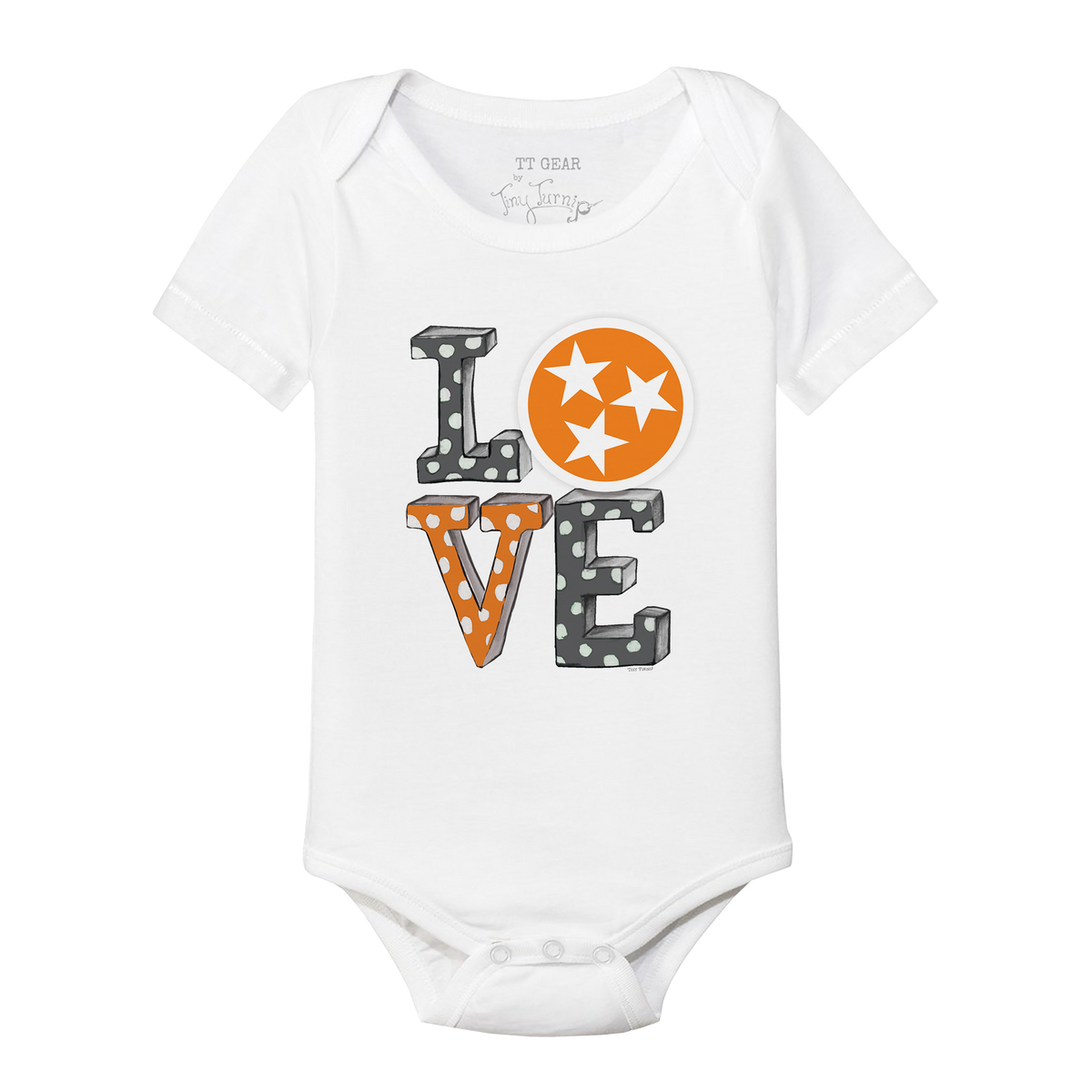 Tennessee Volunteers LOVE Short Sleeve Snapper