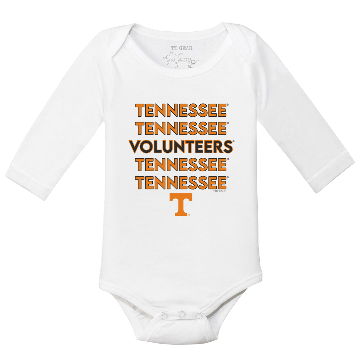 Tennessee Volunteers Stacked Long-Sleeve Snapper