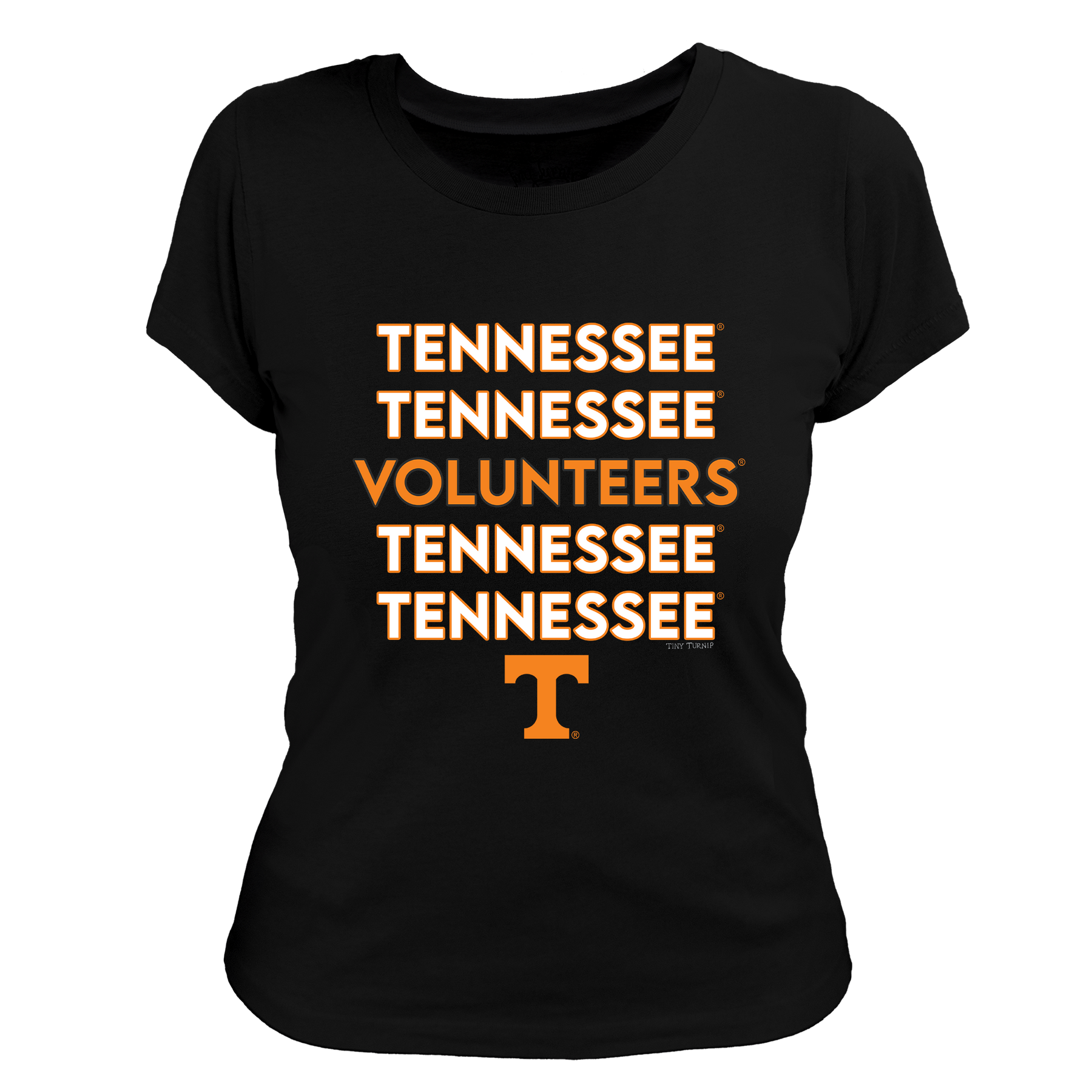 University of Tennessee Volunteers Stacked Women's Tee Shirt
