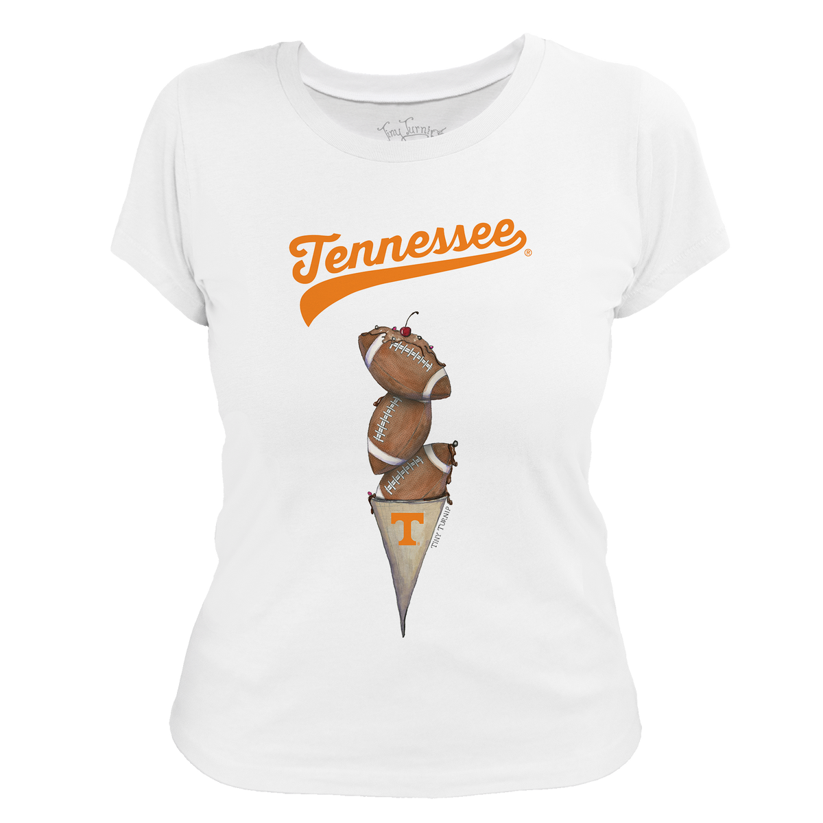 Tennessee Volunteers Football Triple Scoop Women's Tee Shirt