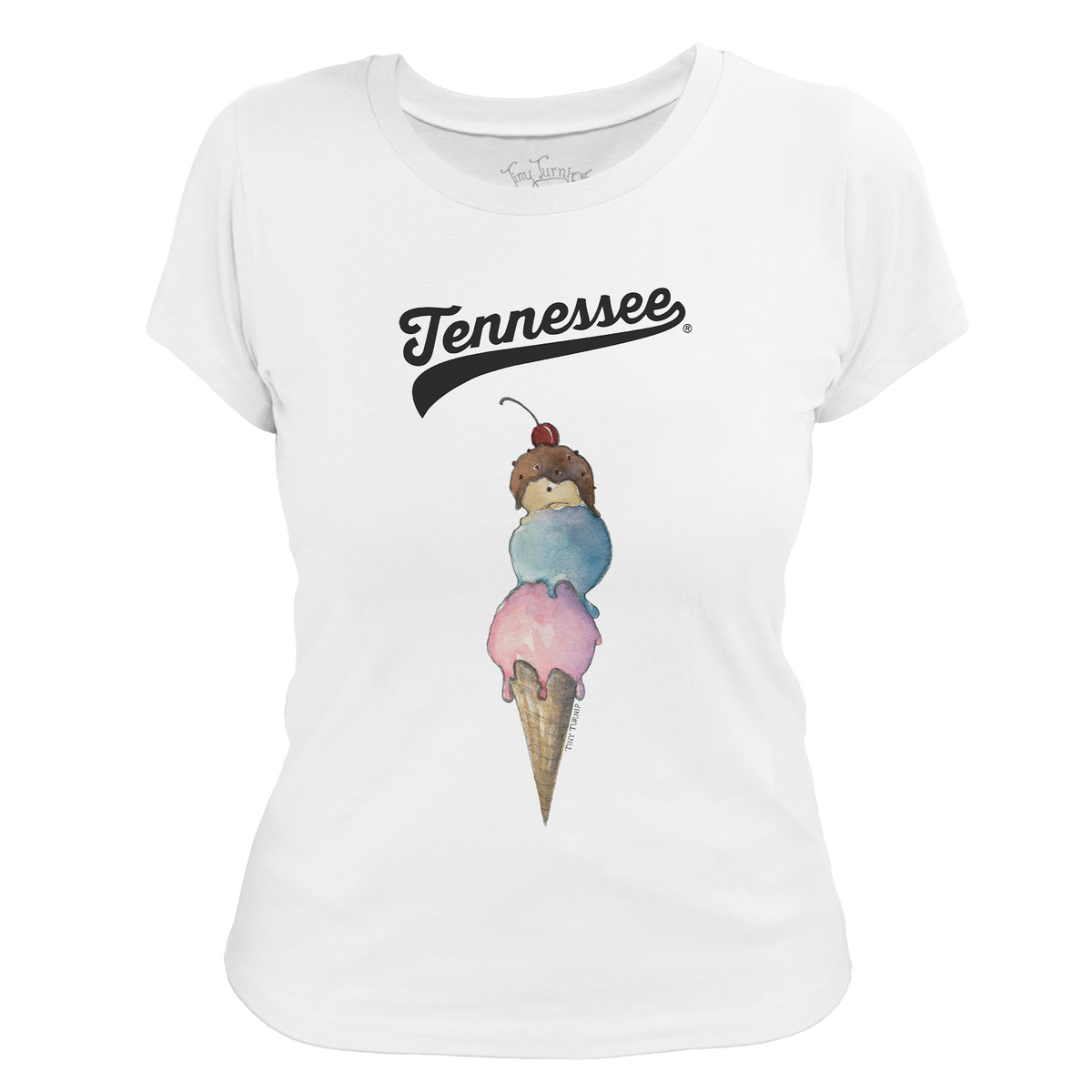Tennessee Volunteers Triple Scoop Women's Tee Shirt