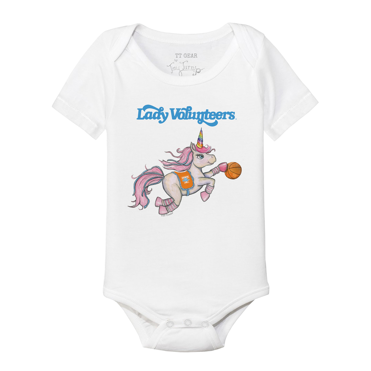 Tennessee Volunteers Unicorn Short Sleeve Snapper