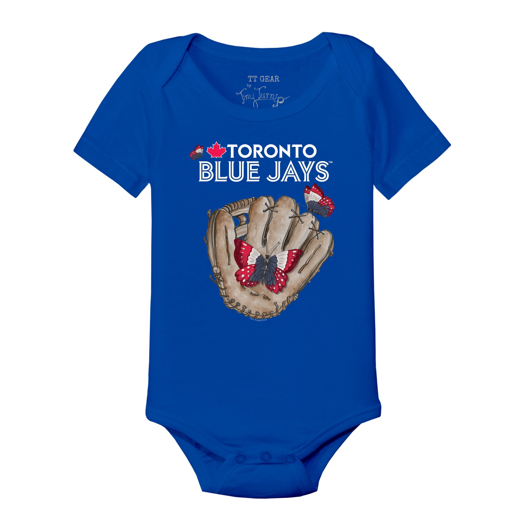 Toronto Blue Jays Butterfly Glove Short Sleeve Snapper