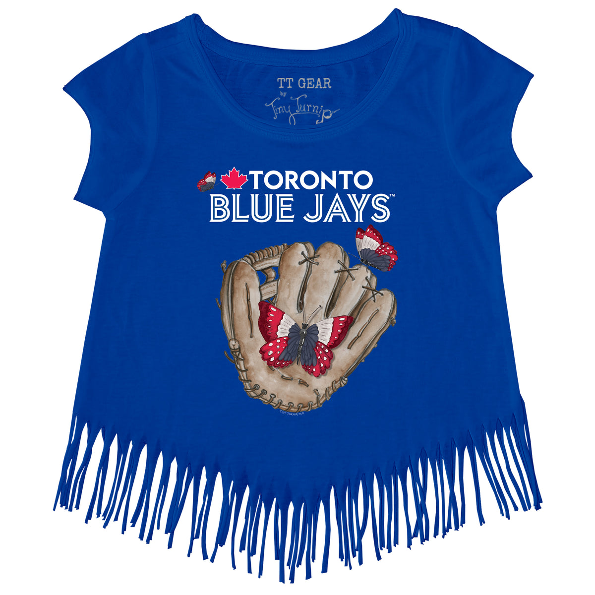 Toronto Blue Jays Butterfly Glove Fringe Tee