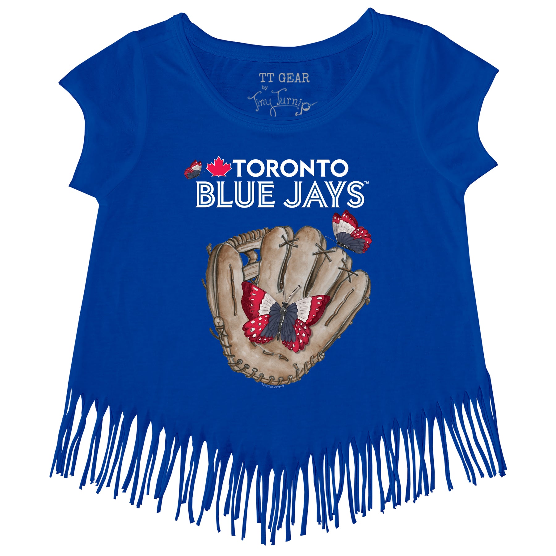 Toronto Blue Jays Butterfly Glove Fringe Tee
