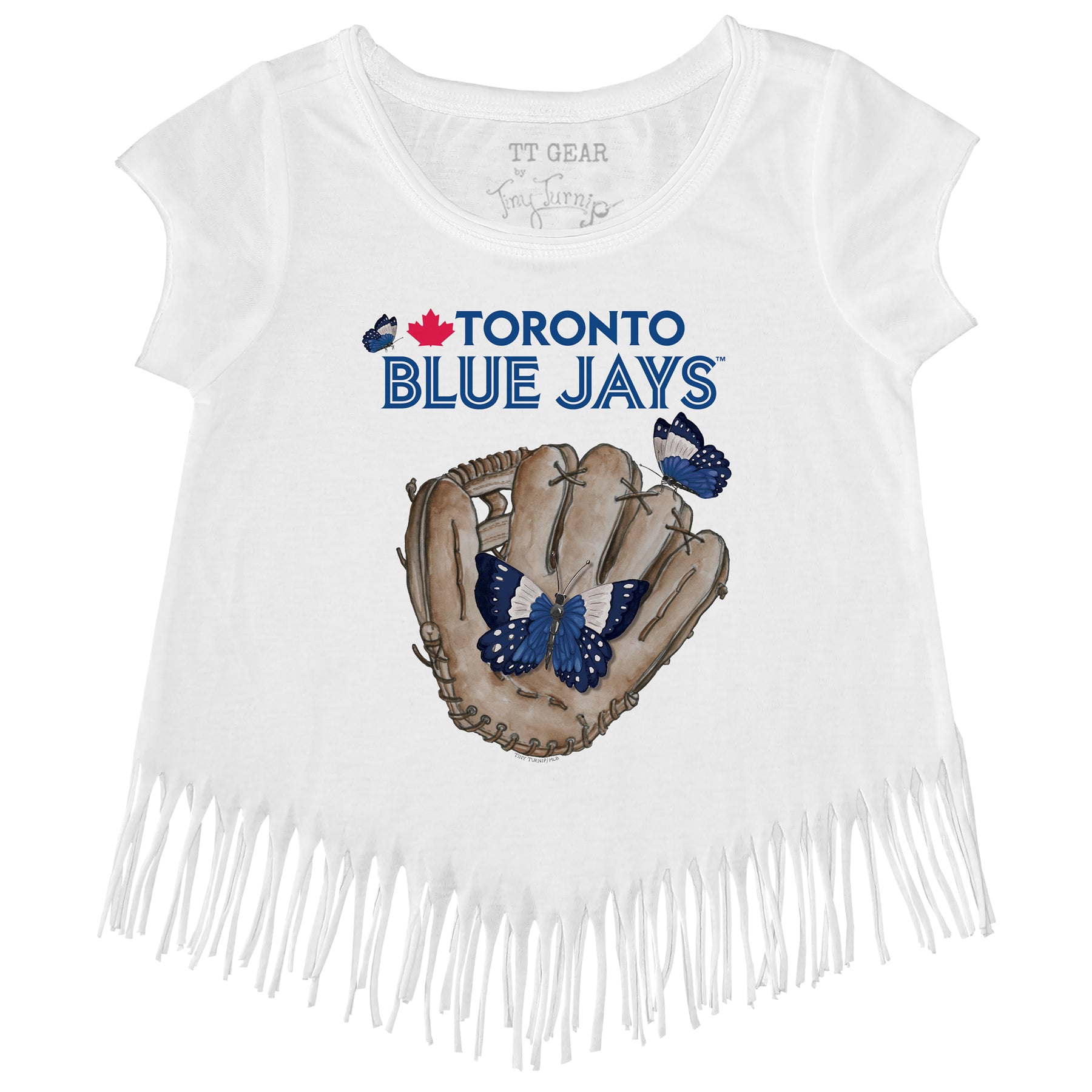 Toronto Blue Jays Butterfly Glove Fringe Tee