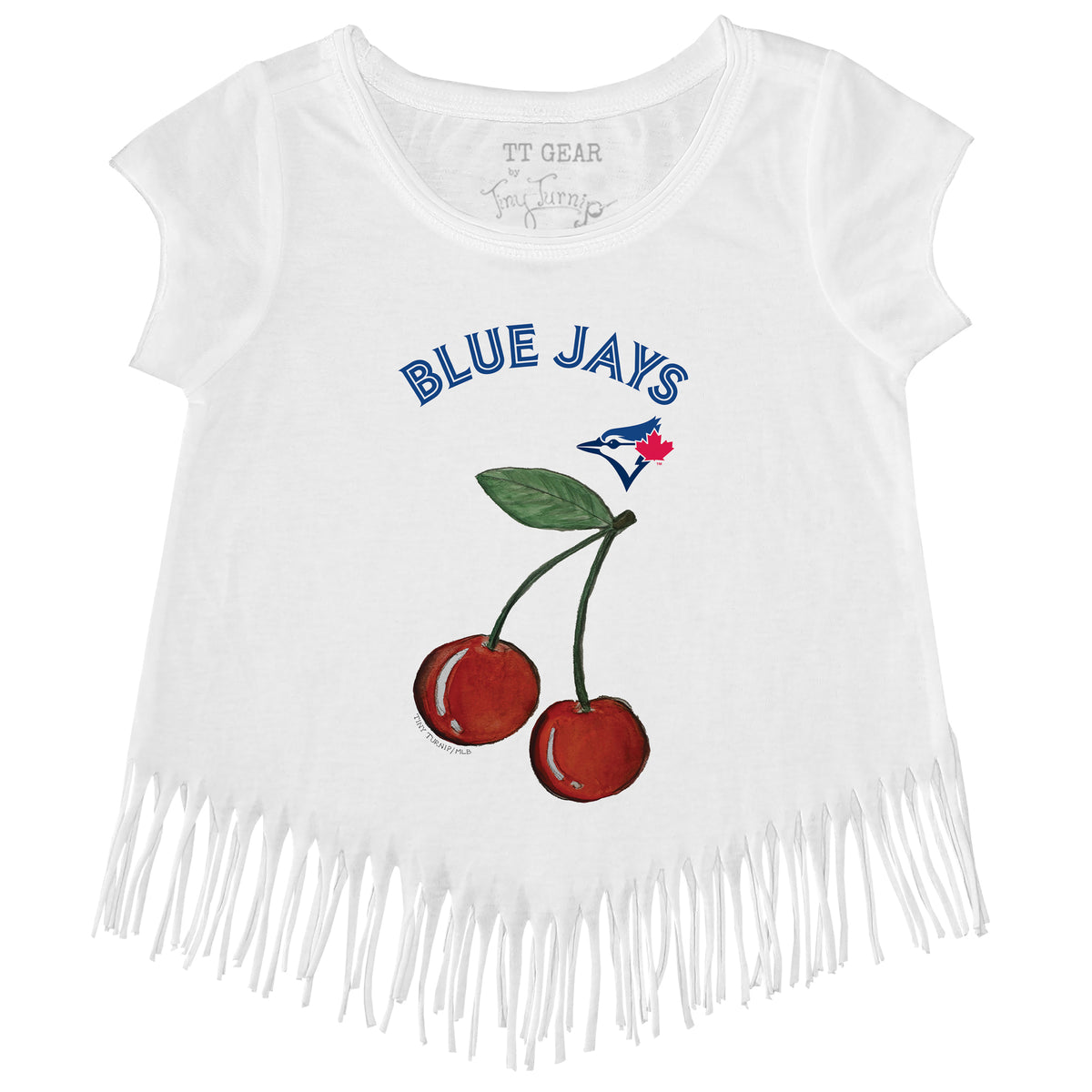 Toronto Blue Jays Cherry Fringe Tee