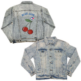Toronto Blue Jays Cherry Boyfriend Denim Jacket