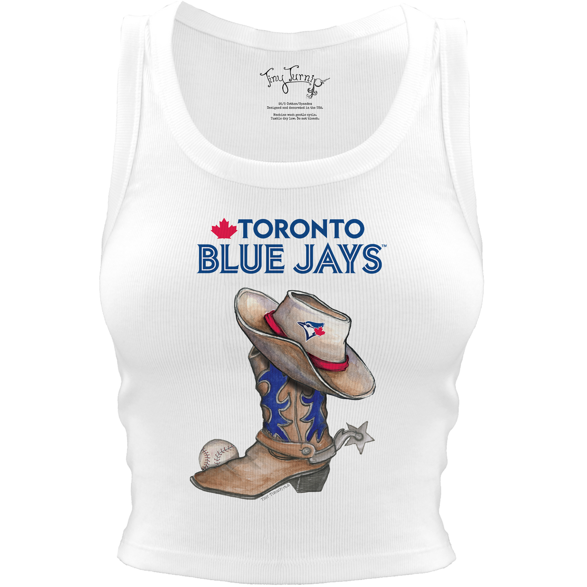Toronto Blue Jays Cowboy Boot Crop Tank