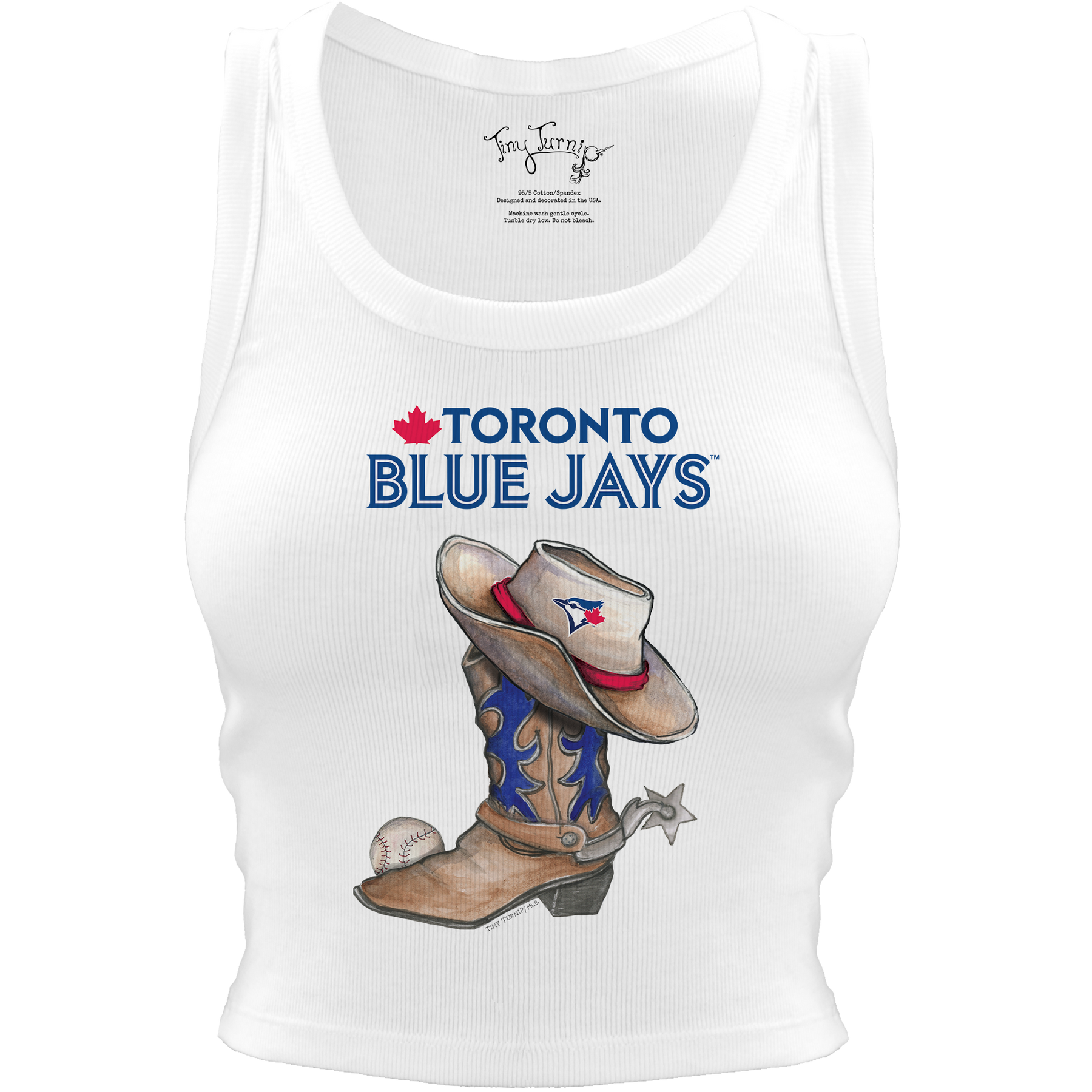 Toronto Blue Jays Cowboy Boot Crop Tank
