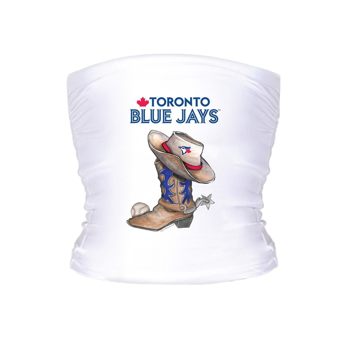 Toronto Blue Jays Cowboy Boot Tube Top - Tiny Turnip