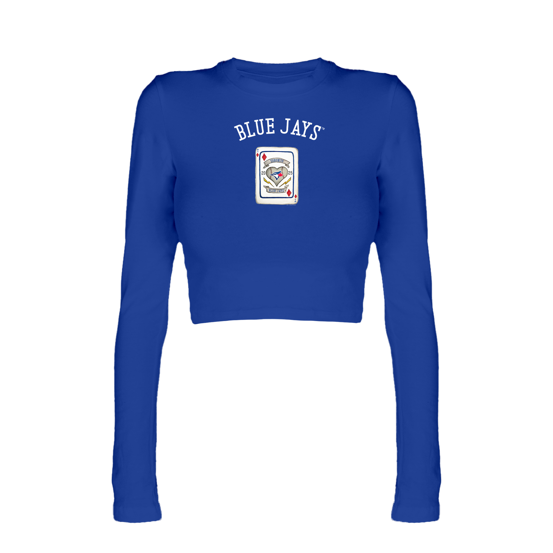 Toronto Blue Jays Card Candice Crop Long Sleeve