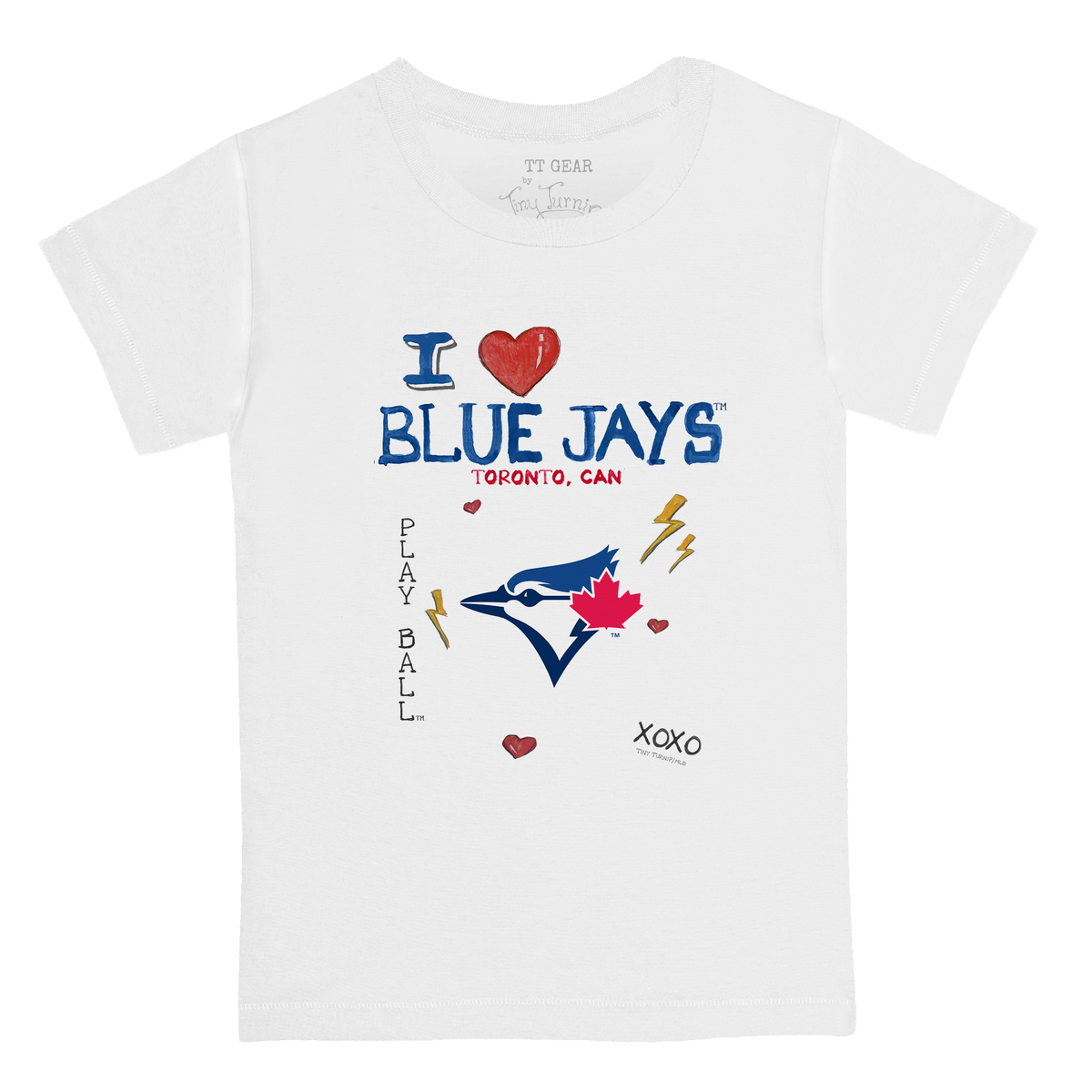 I Heart Blue Jays Kid's Tee Shirt - Tiny Turnip