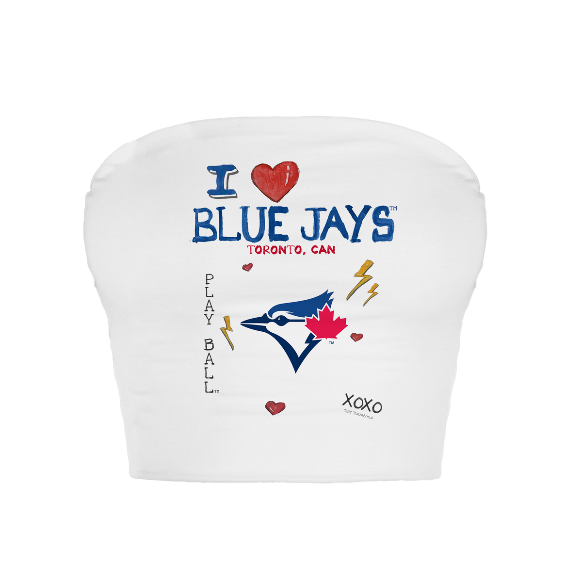 Toronto Blue Jays I Heart Blue Jays Crop Tube Top