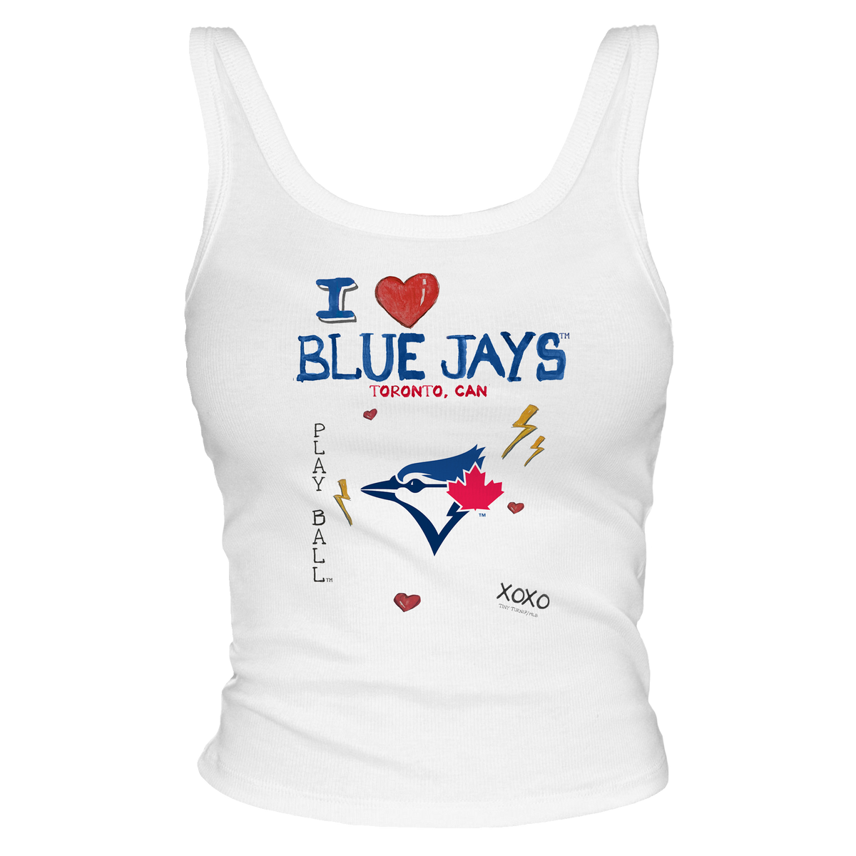 I Heart Blue Jays Tank - Tiny Turnip