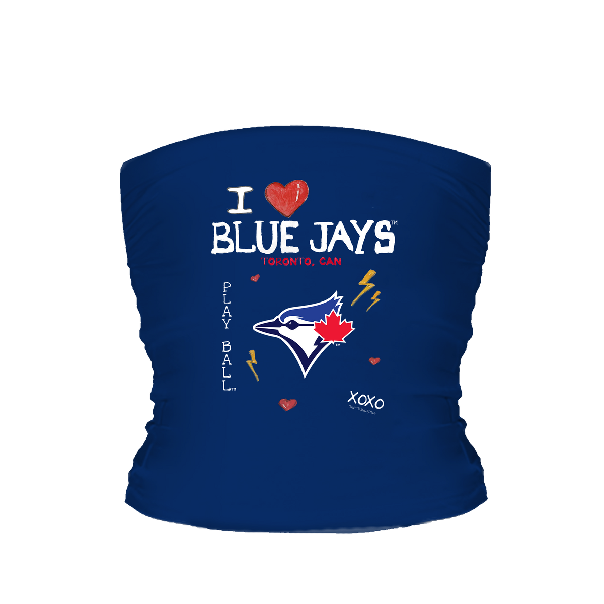 Toronto Blue Jays I Heart Blue Jays Tube Top - Tiny Turnip