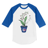 Toronto Blue Jays Ladybug 3/4 Royal Blue Sleeve Raglan