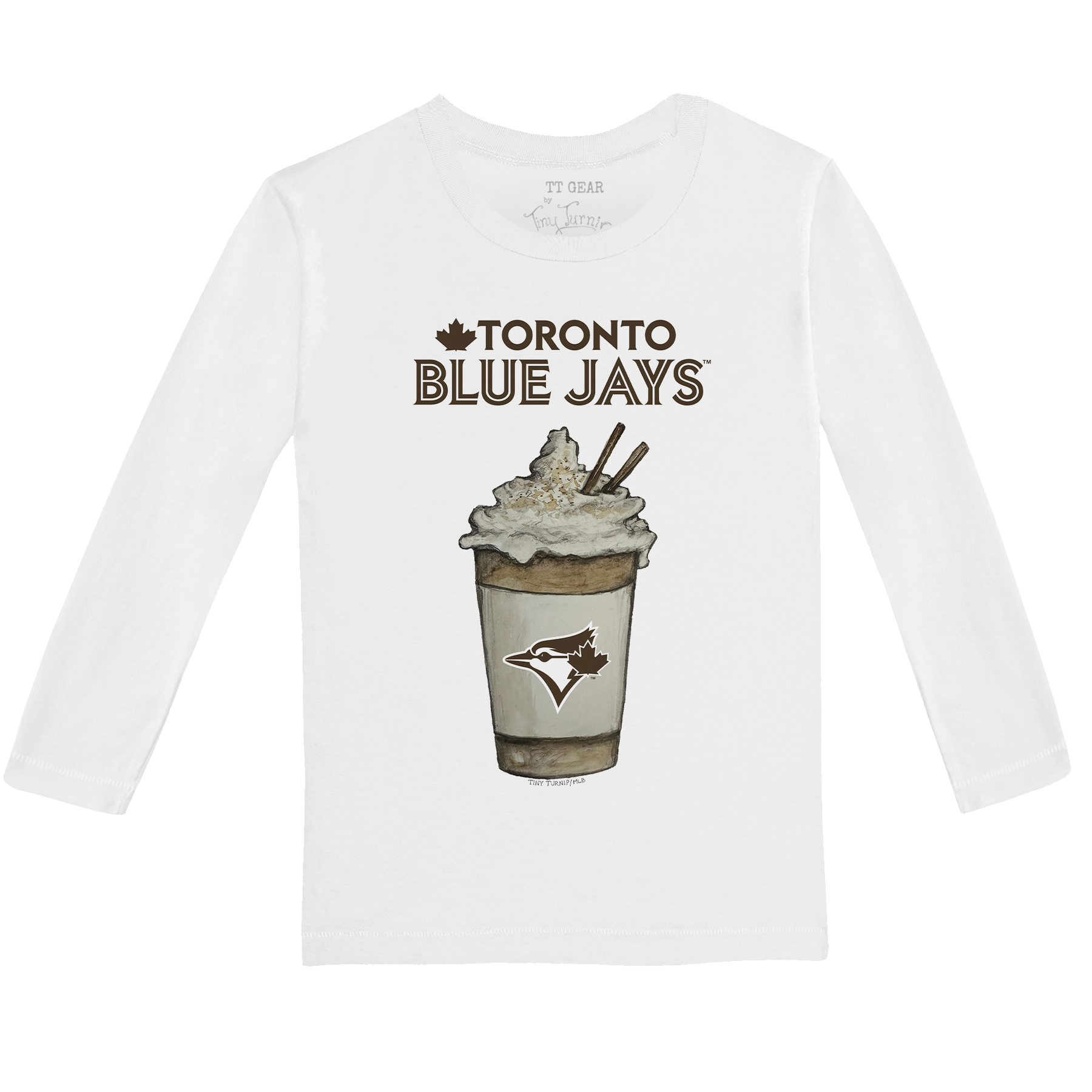 Toronto Blue Jays Latte Long-Sleeve Tee Shirt