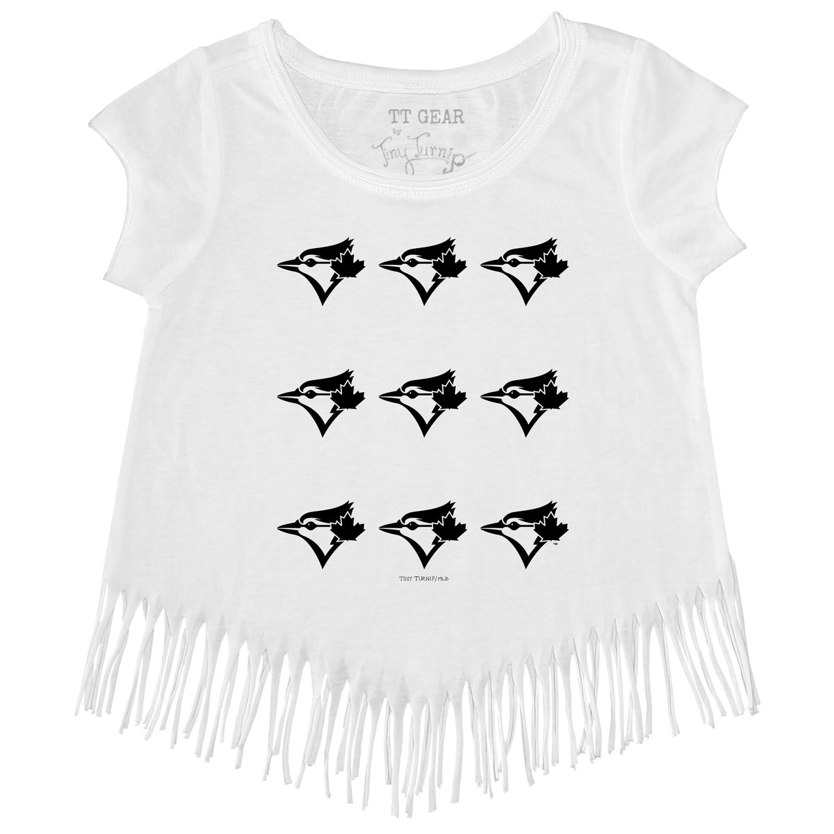 Toronto Blue Jays Logo Grid Fringe Tee