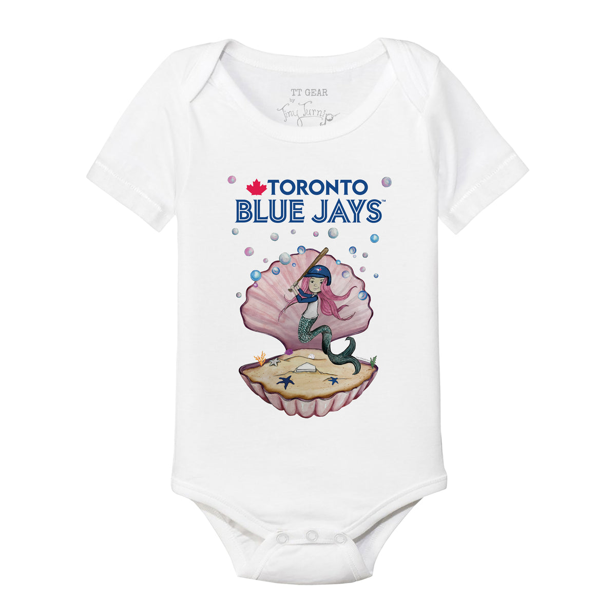 Toronto Blue Jays Mermaid Short Sleeve Snapper