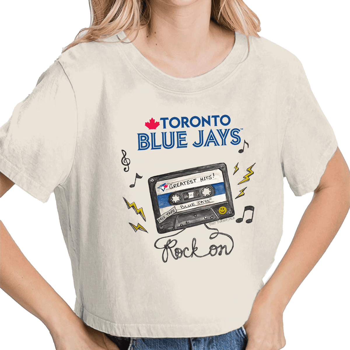 Toronto Blue Jays Mixtape Vintage Crop Tee