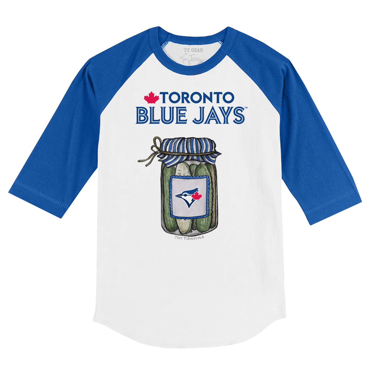 Toronto Blue Jays Pickle Jar 3/4 Royal Blue Sleeve Raglan