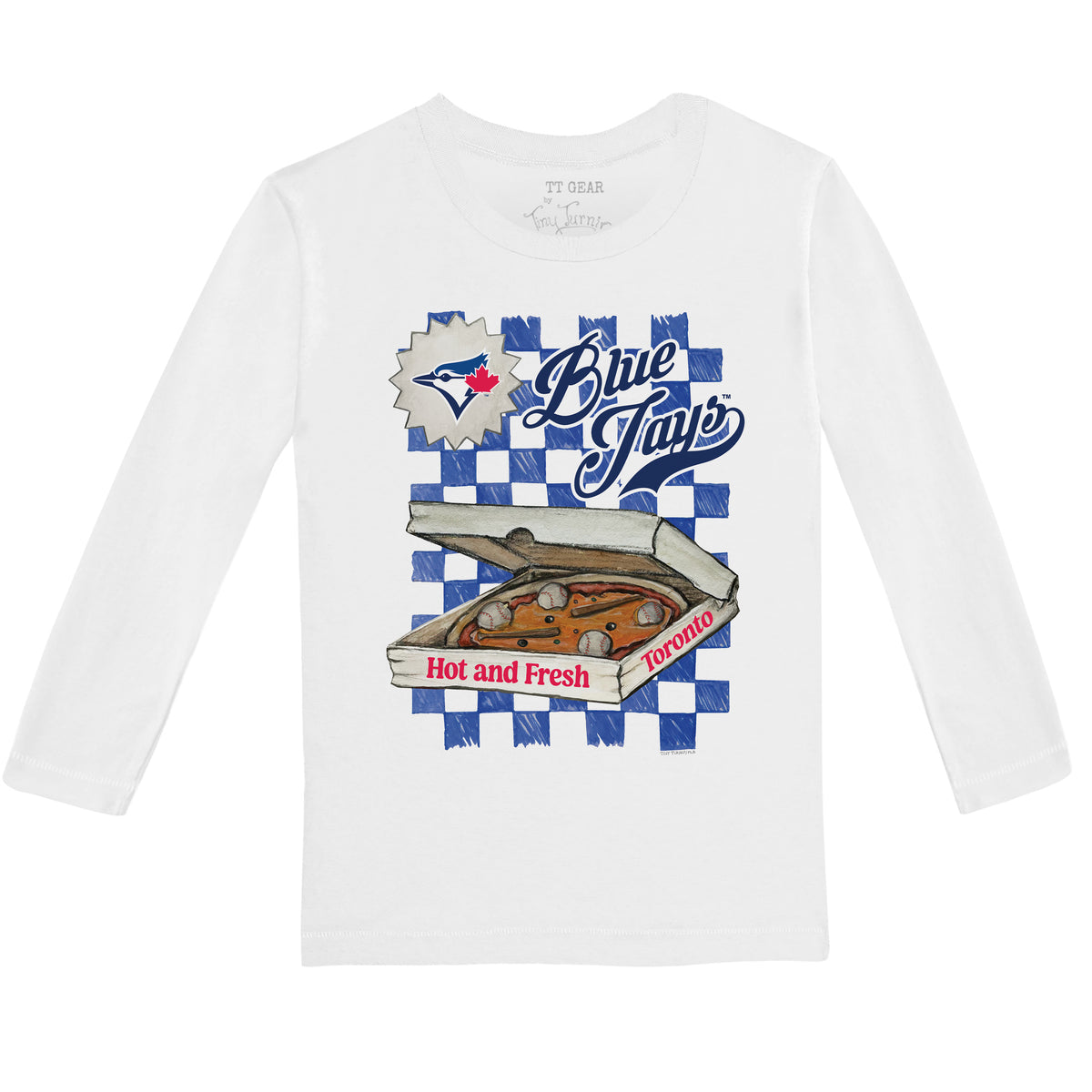 Toronto Blue Jays Pizza Long-Sleeve Tee Shirt