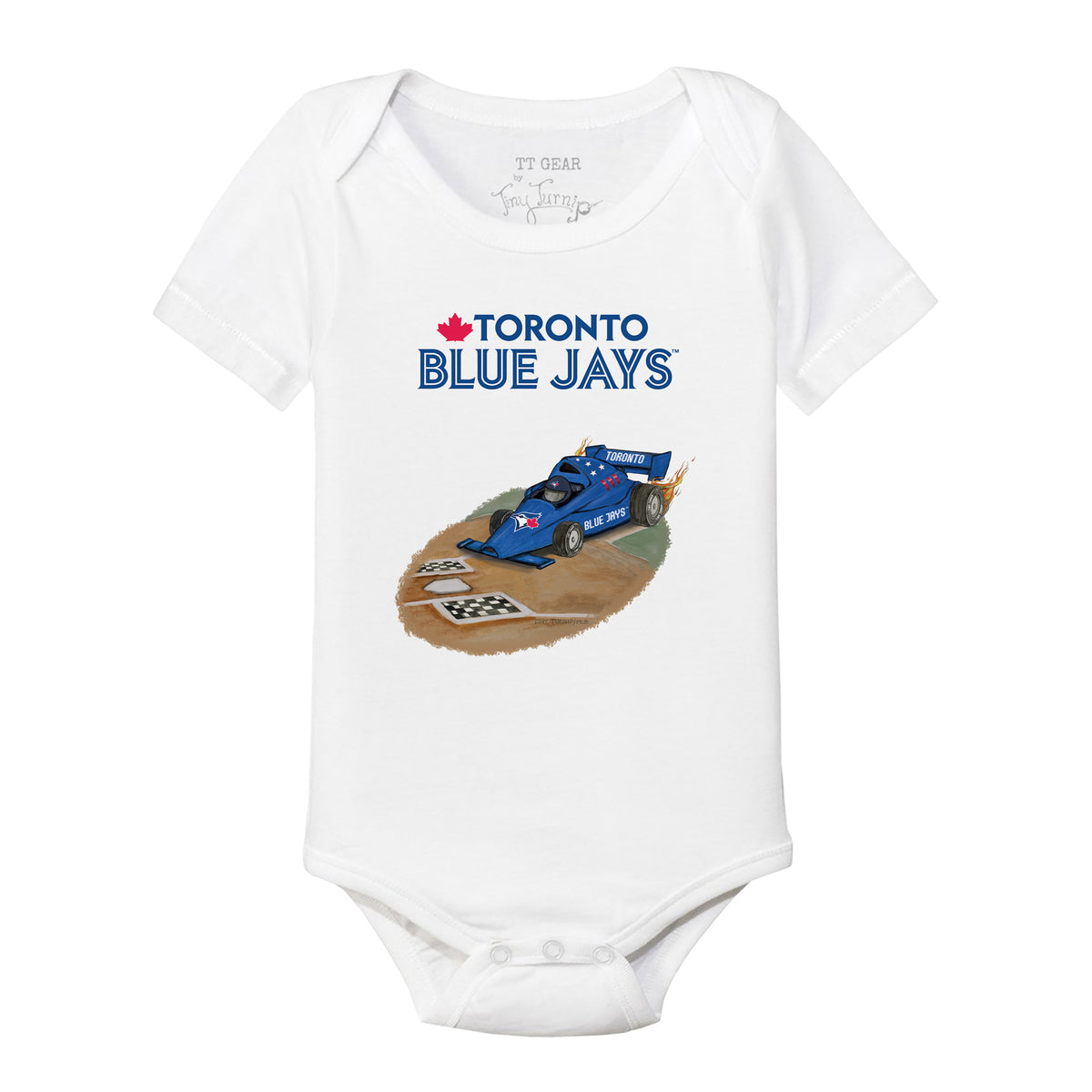 Toronto Blue Jays Race Car Short Sleeve Snapper