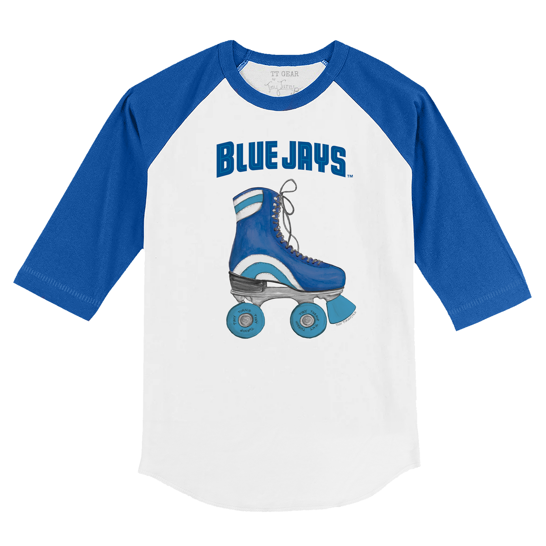 Toronto Blue Jays Retro Skate 3/4 Royal Blue Sleeve Raglan