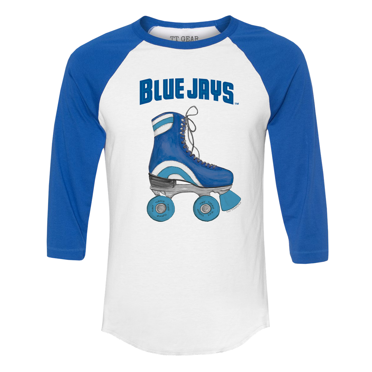 Toronto Blue Jays Retro Skate 3/4 Royal Blue Sleeve Raglan
