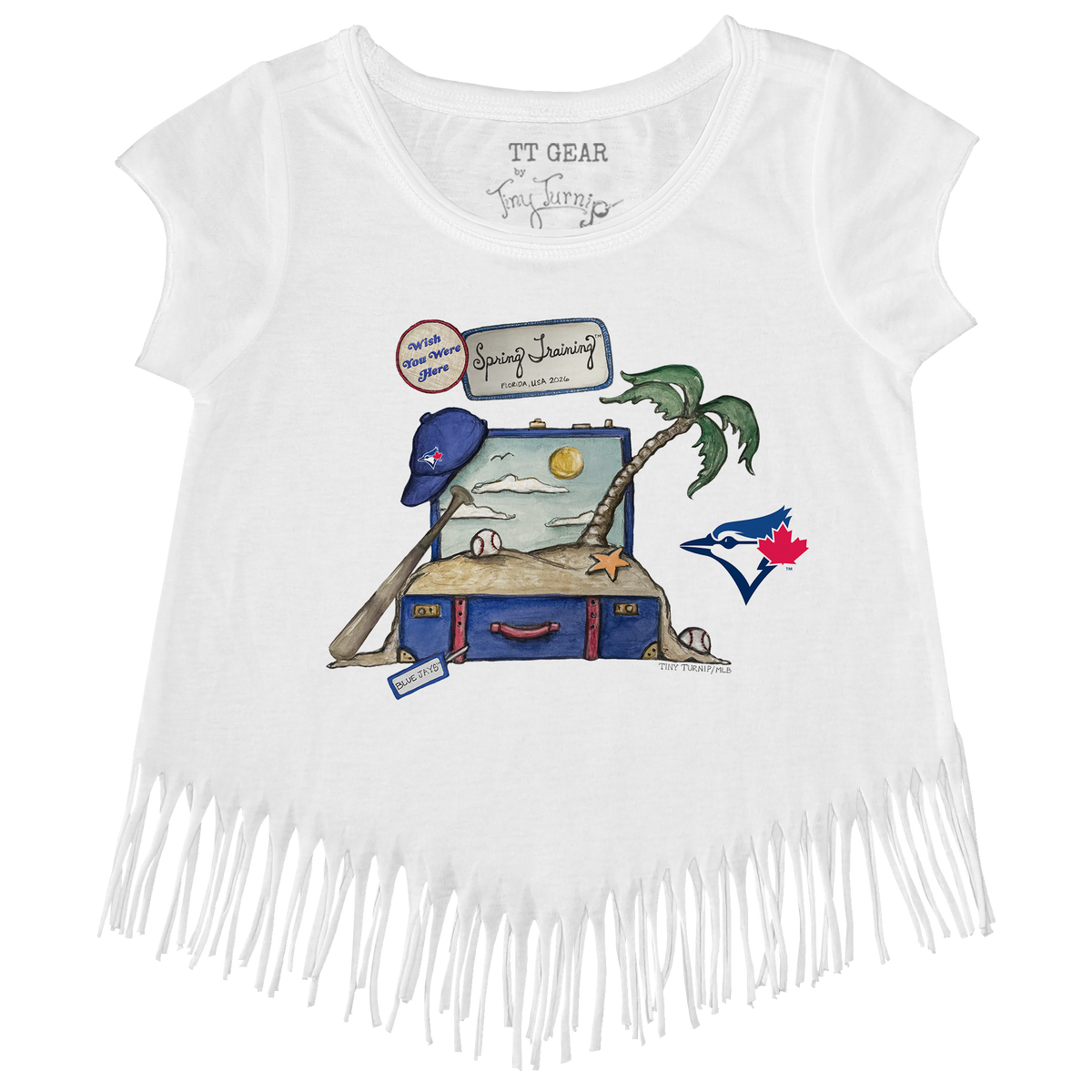 Toronto Blue Jays Spring Training 2026 Fringe Tee - Tiny Turnip