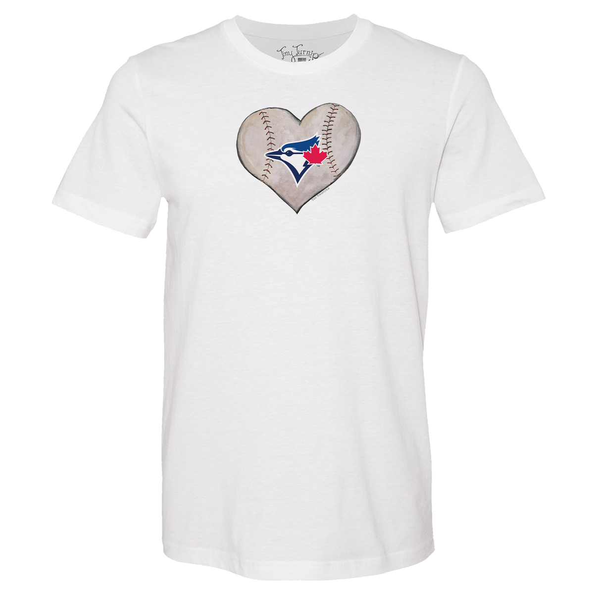 Toronto Blue Jays Stitched Heart Unisex Tee Shirt - Tiny Turnip