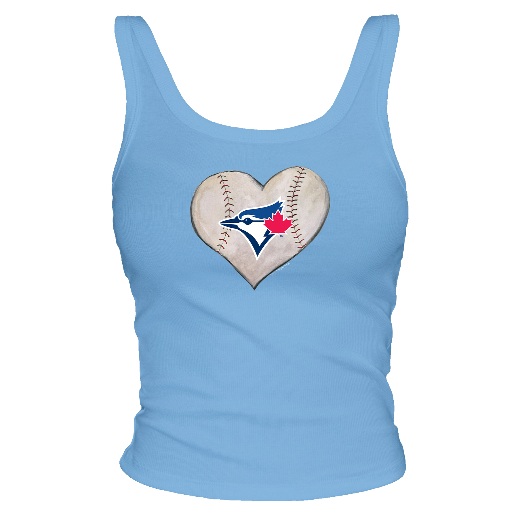 Toronto Blue Jays Baseball Heart Ribbed Tank