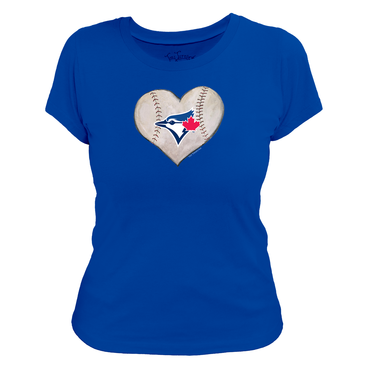 Toronto Blue Jays Baseball Heart Women's Tee Shirt