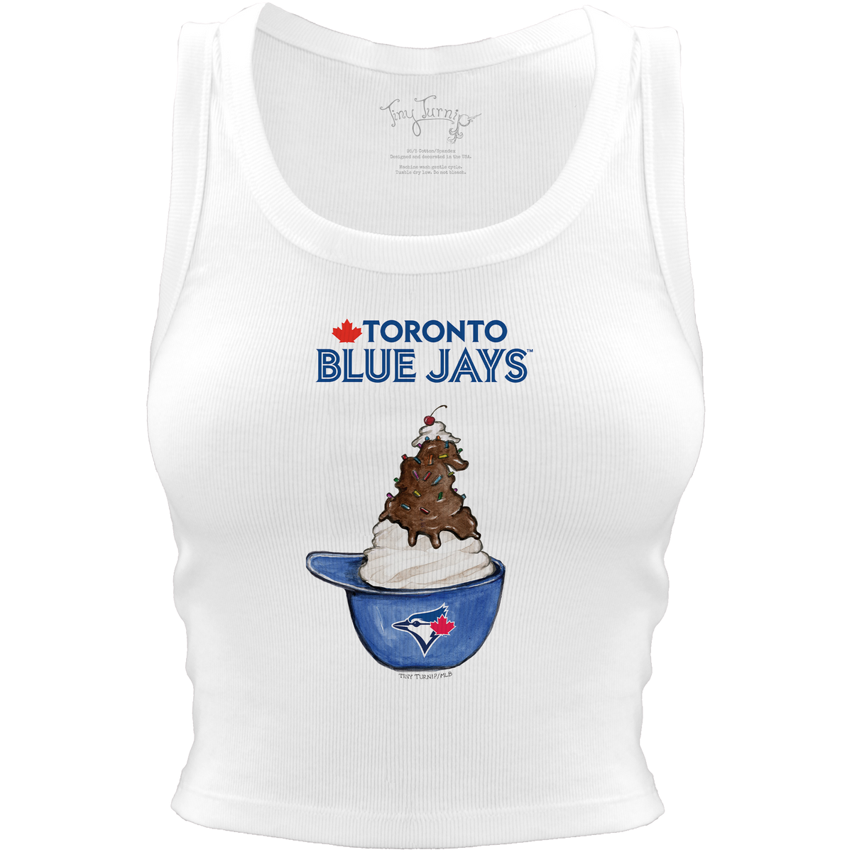 Toronto Blue Jays Sundae Helmet Crop Tank - Tiny Turnip