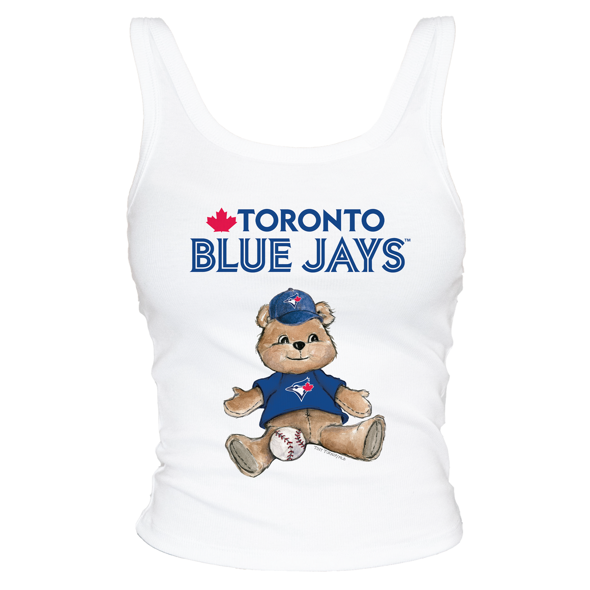 Toronto Blue Jays Teddy Ribbed Tank - Tiny Turnip