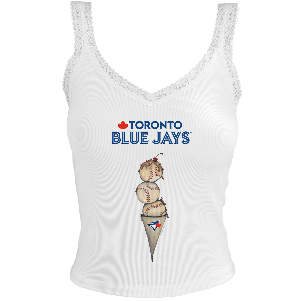 Toronto Blue Jays Triple Scoop Lace Tank