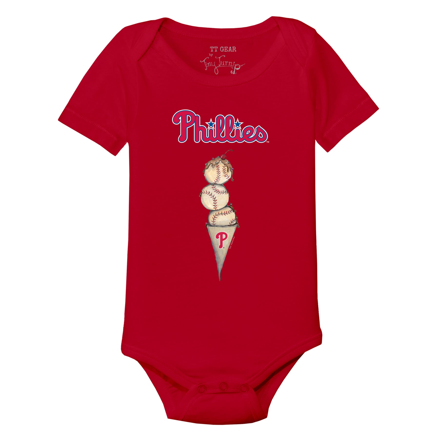 Philadelphia Phillies Triple Scoop Short Sleeve Snapper