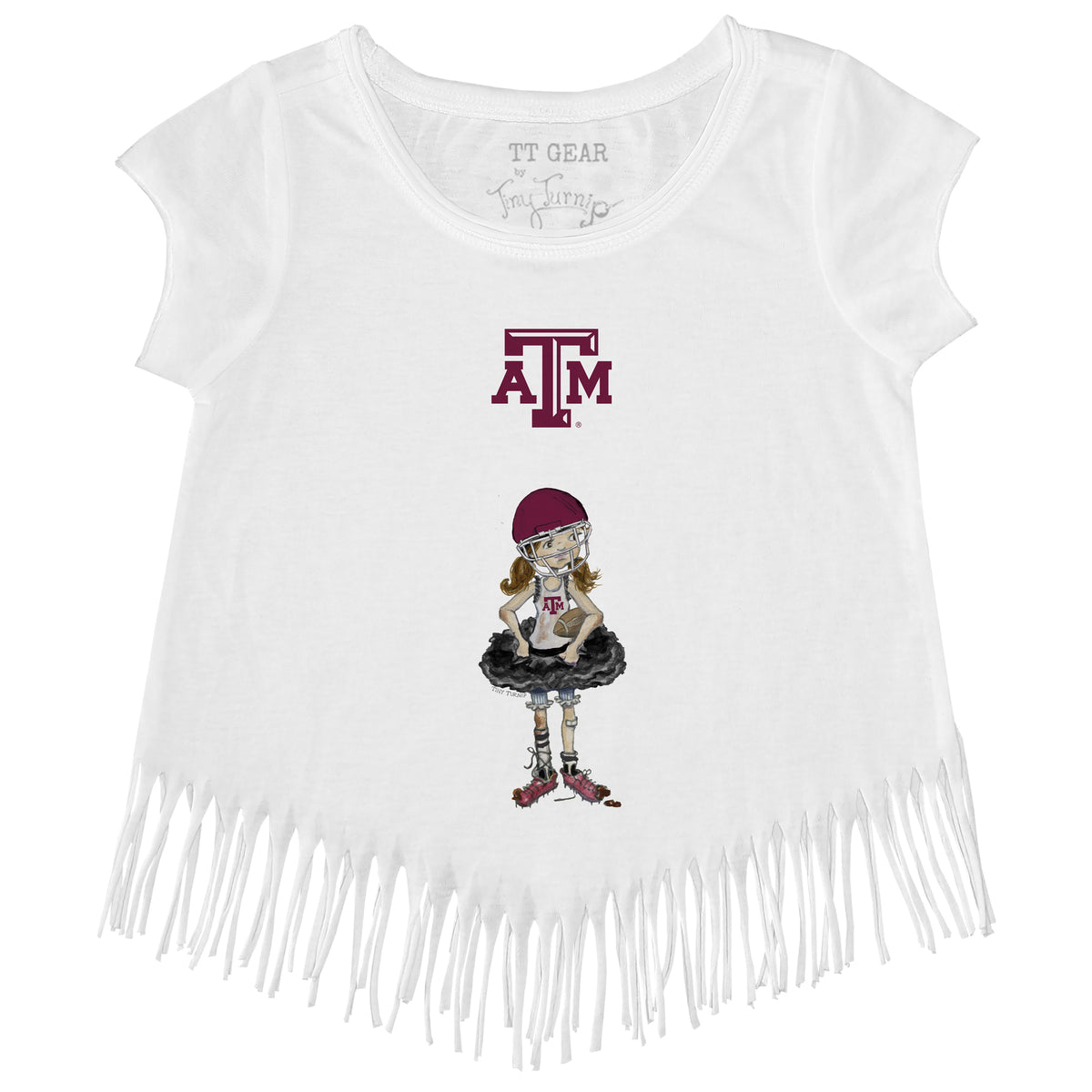 Texas A&M Aggies Babes Fringe Tee