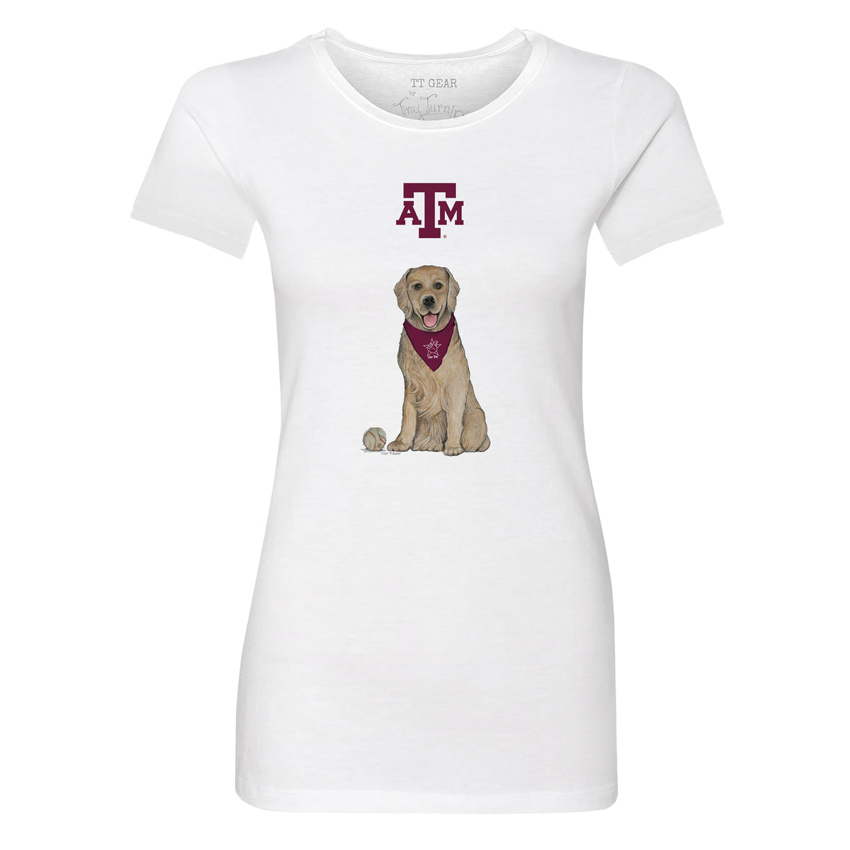 Texas A&M Aggies Golden Retriever Tee Shirt