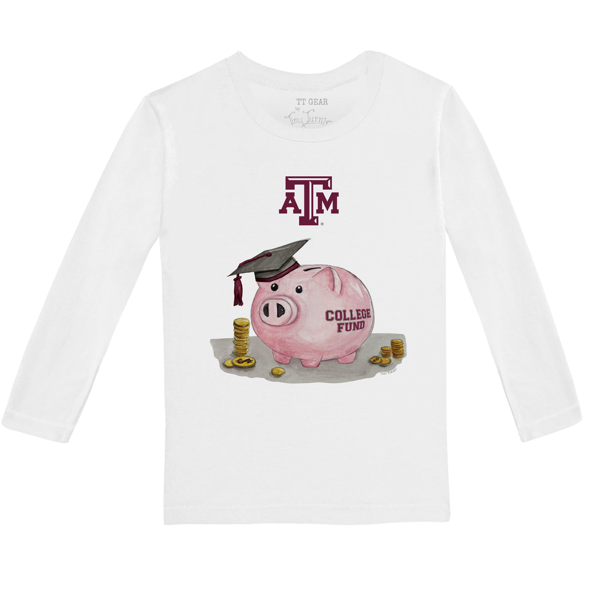 Texas A&M Aggies Piggy Long-Sleeve Tee Shirt