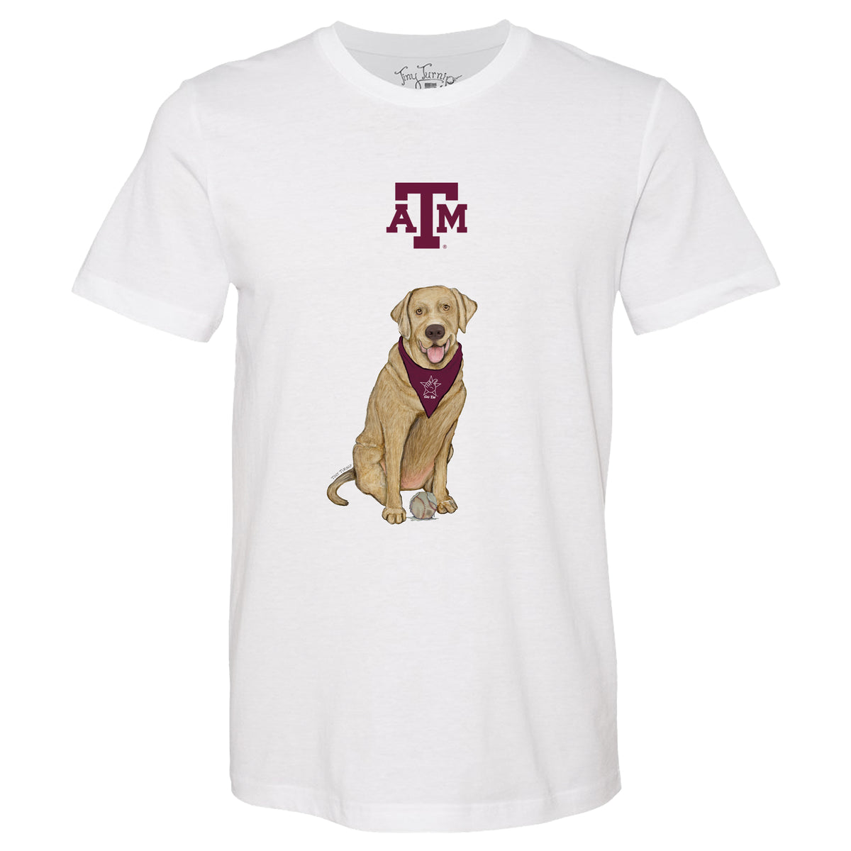 Texas A&M Aggies Yellow Labrador Retriever Tee Shirt