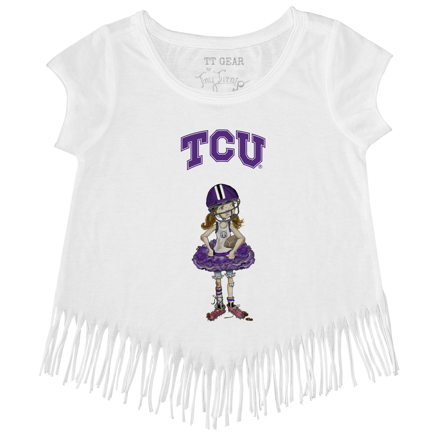 TCU Horned Frogs Babes Fringe Tee