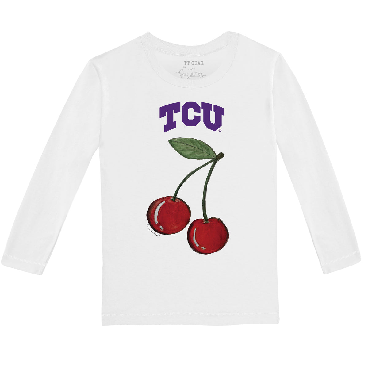 TCU Horned Frogs Cherry Long-Sleeve Tee Shirt