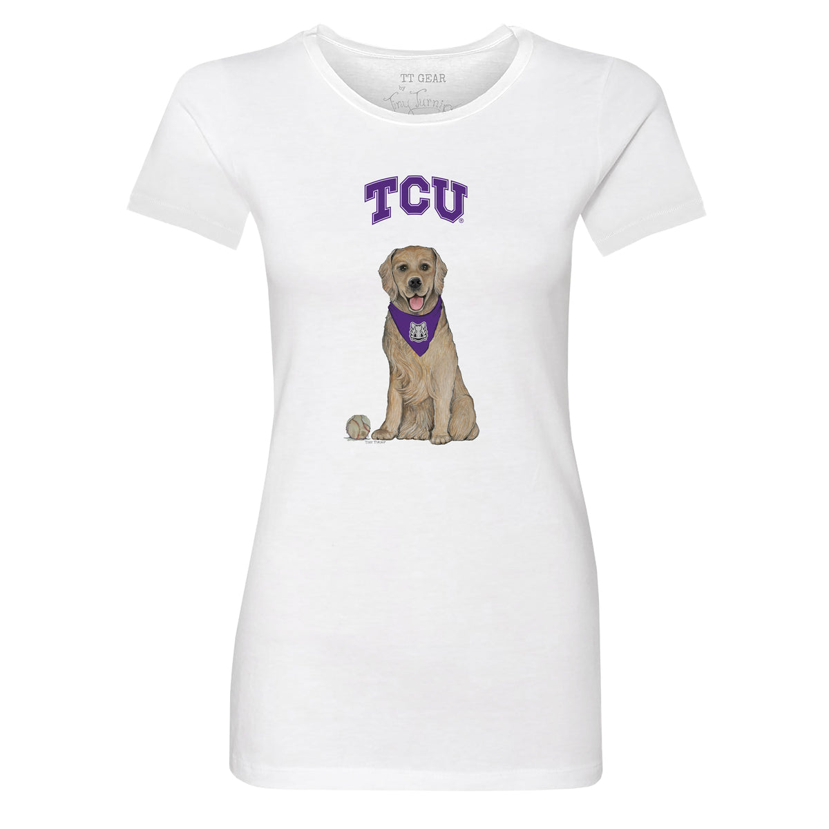 TCU Horned Frogs Golden Retriever Tee Shirt