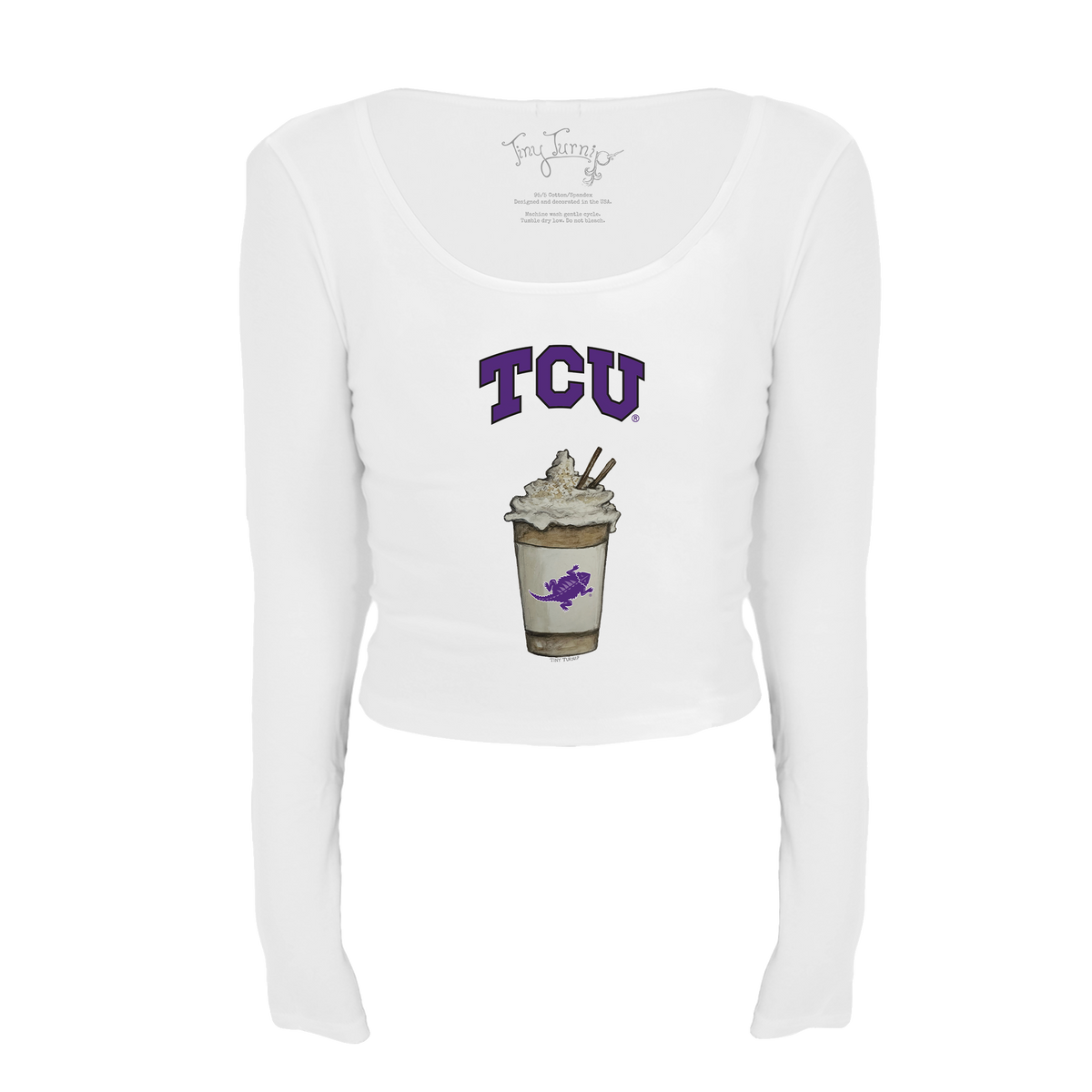 TCU Horned Frogs Latte Women's Lucy Long Sleeve